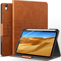 AUAUA iPad Mini 7 (2024) és Mini 6 (2021) Tok - 8,3 Hüvelykes Barna Állvány Védőtok Ceruza Tartóval, Mágneses Rögzítéssel és Automatikus Alv 1