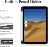 AUAUA iPad Mini 7 (2024) és Mini 6 (2021) Tok - 8,3 Hüvelykes Barna Állvány Védőtok Ceruza Tartóval, Mágneses Rögzítéssel és Automatikus Alv 5
