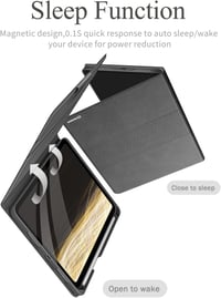 AUAUA iPad Mini 7 és 6 Tok 8,3 Hüvelykes Állvány Funkcióval, Ceruza Tartóval, Mágneses Rögzítéssel és Auto Alvás/Ébresztés Funkcióval - Szür 7
