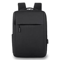 Aucuu 15,6" Batoh na notebook pre mužov a ženy, s USB nabíjacím portom, vodoodolný, biznis taška na cestovanie a do školy, čierny 9