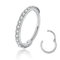 Kirurški čelik 316L Piercing za nos - kolut 0.8/1.2 mm - Helix, Septum, Tragus, Conch, Daith naušnica Nakit 2