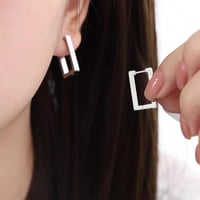 Aucuu 925 ezüst karika fülbevaló, aranyozott huggie fülbevaló nőknek 5