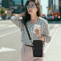 Aucuu női keresztpántos telefontáska fejhallgató nyílással, állítható pánttal 7 hüvelykes telefonokhoz 3