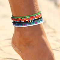 Aucuu Női Lábláncok Állítható Többrétegű Nyári Strand Ékszer 9