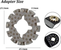 Set de 4 adaptoare pentru pânze de ferăstrău oscilant StarLock, cu compatibilitate extinsă pentru diverse aparate 2