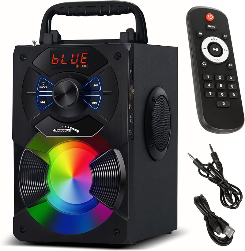 Audiocore AC730 Bluetooth hangszóró 11W rádió SD kártya USB aux-in