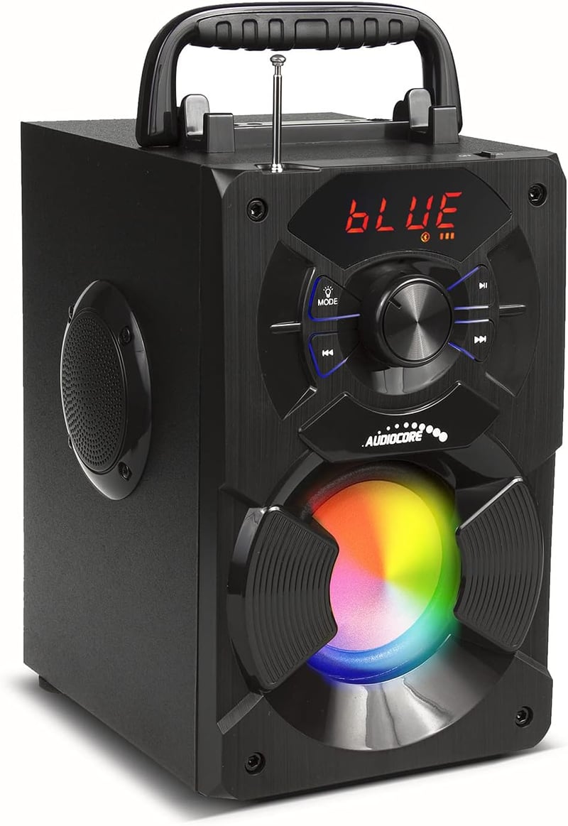 Audiocore AC730 Bluetooth hangszóró 11W rádió SD kártya USB aux-in