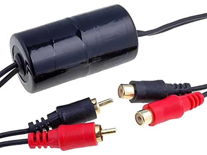 Audioproject A259 NF Izolator de buclă de masă RCA, placat cu aur (20 Hz - 33 kHz), filtru de zgomot pentru autoradio, amplificator și subwoofer