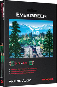 Audioquest Evergreen RCA kábel 1m stereo audio csatlakozó 2
