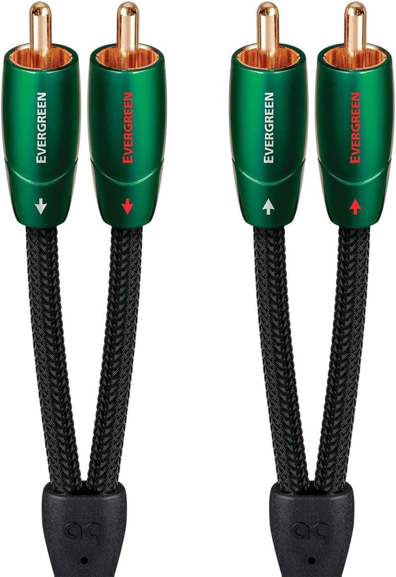 Audioquest Evergreen RCA kábel 1m stereo audio csatlakozó