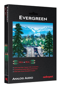 Audiokábel AudioQuest Evergreen RCA–RCA – čierny – 1 m 2