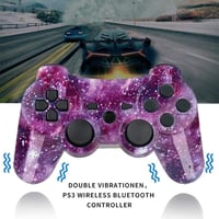 AUFGLO PS3 Wireless Gamepad Mozgásvezérlős Joystick Kék Villám Piros Csillagos 2