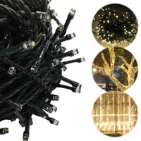 Instalație luminoasă LED AufuN pentru exterior și interior, 100m, 1000 LED-uri, alb cald, rezistentă la apă IP44, cu 8 moduri de iluminare, pentru Crăciun, nuntă, grădină și petreceri 6