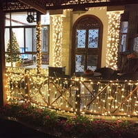 Instalație luminoasă LED AufuN pentru exterior și interior, 100m, 1000 LED-uri, alb cald, rezistentă la apă IP44, cu 8 moduri de iluminare, pentru Crăciun, nuntă, grădină și petreceri 4