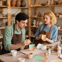 Set 5 forme din silicon pentru vaze Augesak, 4+1 palete, matriță DIY din rășină cu capac pentru ghivece și confecționare vaze 7