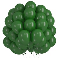 Augesak Zelené matné balóny 60 ks, 30 cm latexové héliové balóny na narodeniny, svadbu, baby shower, retro olivovo-tmavozelená dekorácia 1