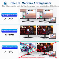AUKOKIOULA USB-C adaptér na dva DisplayPorty 4K@60Hz, 100W PD, USB 3.0 – modrý 6