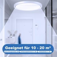 Aulaiyi LED stropna svjetiljka sa senzorom pokreta i radarskim senzorom, ultra tanka, 4000K neutralno bijela, 23 cm, za hodnik, stubište, kuhinju 3