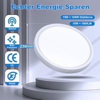 Aulaiyi LED stropna svjetiljka sa senzorom pokreta i radarskim senzorom, ultra tanka, 4000K neutralno bijela, 23 cm, za hodnik, stubište, kuhinju 6