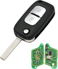 AULESSE 2 gombos autókulcs Renault Clio III Kangoo Master Modus Twingo 2006-2016 1
