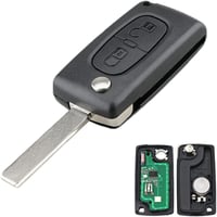 AULESSE 2 gombos Peugeot autókulcs 433 MHz PCF7961 chippes távirányító 207 307 308 408 Citroën C2 C3 C4 1