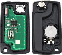 AULESSE 2 gombos Peugeot autókulcs 433 MHz PCF7961 chippes távirányító 207 307 308 408 Citroën C2 C3 C4 4