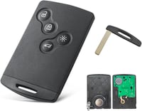AULESSE 4 Gombos Távirányító Kulcs 433MHz PCF7953M/4A Chip - Renault Clio IV (2009-2015) és Captur (2013-2017) Autókhoz - Programozható Kárt 1
