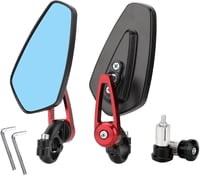AULESSE Motorkerékpár Tükör 7/8 Hüvelyk 22 mm - Vakításmentes Visszapillantó Tükör Robogókhoz, ATV-hez, Z900, Z125, MT07, MT09 Modellekhez 1