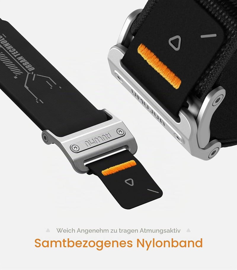 Aulumu A11 mágneses nylon szíj Apple Watch Ultra2/Ultra 49mm, Series 9/8/7/6/5/4/3/2/1 45/44/42mm