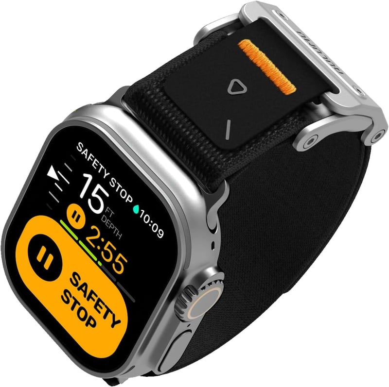 Aulumu A11 mágneses nylon szíj Apple Watch Ultra2/Ultra 49mm, Series 9/8/7/6/5/4/3/2/1 45/44/42mm