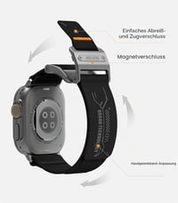 Aulumu A11 mágneses nylon szíj Apple Watch Ultra2/Ultra 49mm, Series 9/8/7/6/5/4/3/2/1 45/44/42mm 4