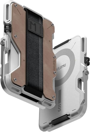 Portofel din piele Aulumu G03 MagSafe cu protecție RFID pentru seria iPhone 12-17