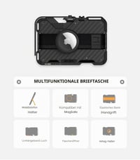 Aulumu G03 MagSafe Karbon Pénztárca iPhone 12-17 RFID Védelemmel 2