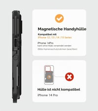 Aulumu G03 MagSafe Karbon Pénztárca iPhone 12-17 RFID Védelemmel 3