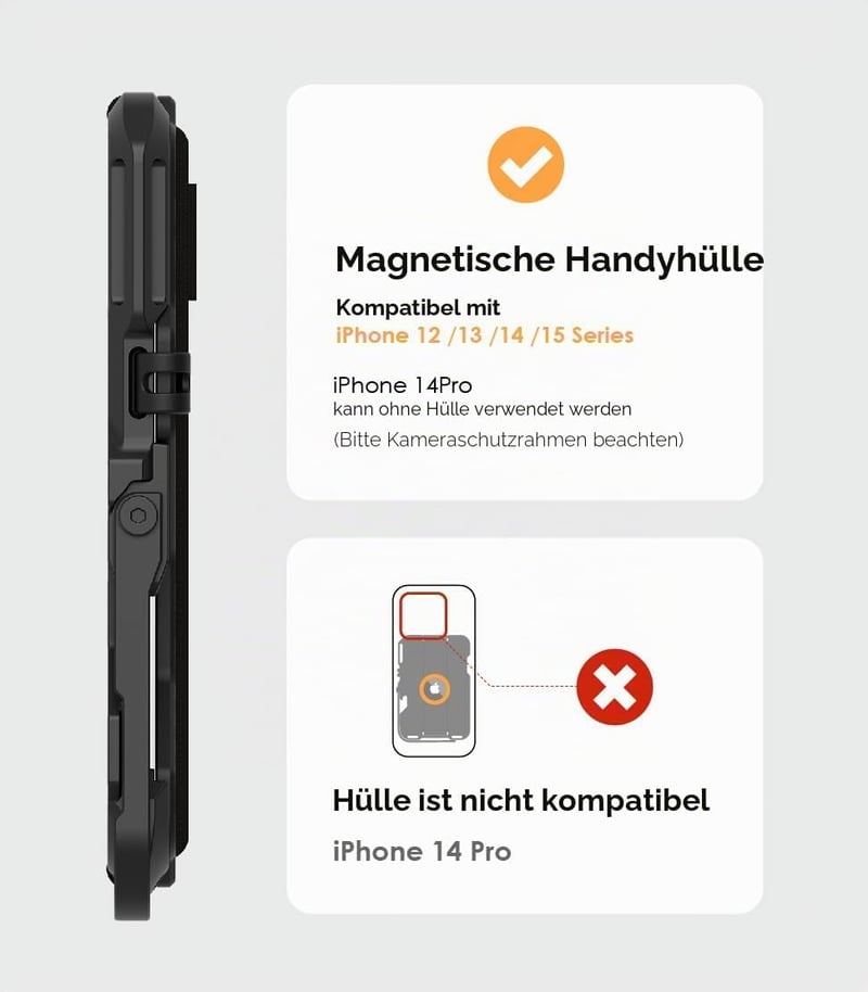 Aulumu G03 MagSafe Karbon Pénztárca iPhone 12-17 RFID Védelemmel