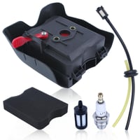 Kit de filtru de aer AUMEL pentru motocoasă Kasei TB43 TB50 TU43 CG430 CG520 BC430 BC520 - Filtru de aer + Element de filtrare + Bujie + Furtun + Filtru de benzină 1