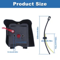 Kit de filtru de aer AUMEL pentru motocoasă Kasei TB43 TB50 TU43 CG430 CG520 BC430 BC520 - Filtru de aer + Element de filtrare + Bujie + Furtun + Filtru de benzină 3