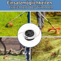 AUMEL strunová hlava 2 ks Stihl Autocut C26-2 náhradná hlava na krovinorez FS55 FS56 FS70 FS80 FS85 FS90 FS110 FS120 FS130 FS240 FS250 M10x1.0 6