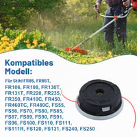AUMEL strunová hlava 2 ks Stihl Autocut C26-2 náhradná hlava na krovinorez FS55 FS56 FS70 FS80 FS85 FS90 FS110 FS120 FS130 FS240 FS250 M10x1.0 2