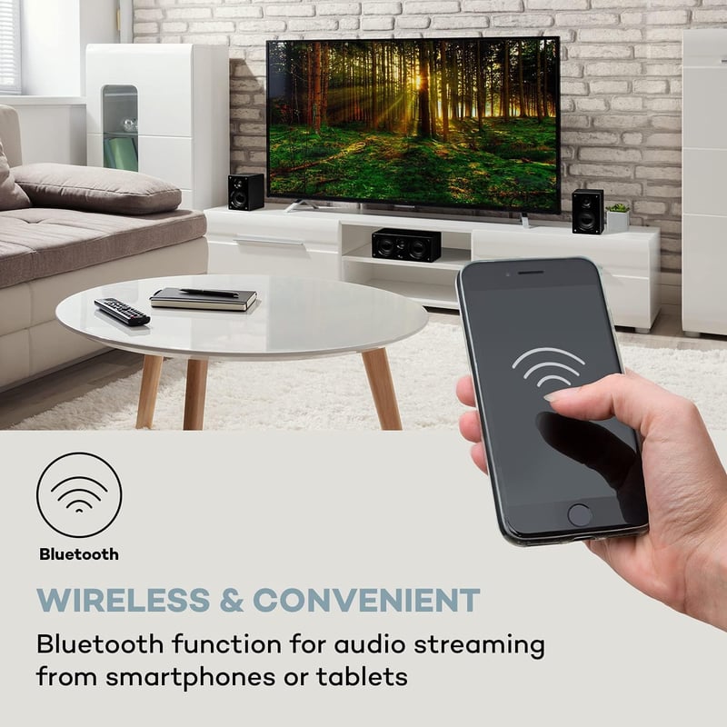 AUNA Areal 525 DG 5.1 házimozi rendszer 125W szubwooferrel és Bluetooth