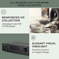 Auna Bluetooth Erősítő HiFi Sztereó Rendszer 5 Csatornás Szubwoofer Basszus Treble Vezérléssel 5