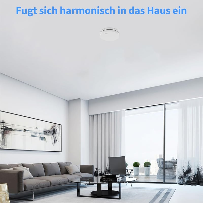 Aunguuk Füstérzékelő 10 Éves Elemmel, Fotoelektronikus Tűzjelző Némító Gombbal, TÜV Tesztelt EN14604 CE Tanúsított Önálló Füstriasztó