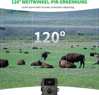 Aunguuk Vadkamera 32MP HD Mozgásérzékelővel, Éjjellátó Funkcióval, 0.1s Kioldási Idő, 32GB Memóriakártyával, IP66 Vízálló 2