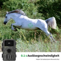 Aunguuk Vadkamera 32MP HD Mozgásérzékelővel, Éjjellátó Funkcióval, 0.1s Kioldási Idő, 32GB Memóriakártyával, IP66 Vízálló 4