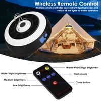Lampă LED de camping Auniq cu magnet puternic și cârlig încorporate, iluminare portabilă pentru cort cu 6 moduri de lumină, pentru pescuit, drumeții și situații de urgență 3