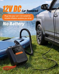 Pompă electrică SUP Aurethryon 20 PSI, pompă pentru paddleboard cu alimentare auto 12V, fără baterie 2