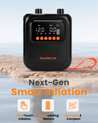 Elektrická SUP pumpa Aurethryon s akumulátorovým osvetlením, prenosná vysokotlaková vzduchová pumpa 20 PSI pre paddleboardy 3