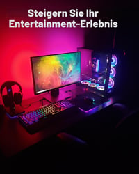 Iluminare de fundal monitor AURORIONCG RGBIC cu sincronizare pentru ecran PC, 34 inchi, bandă LED RGB Ambilight pe 4 laturi 6