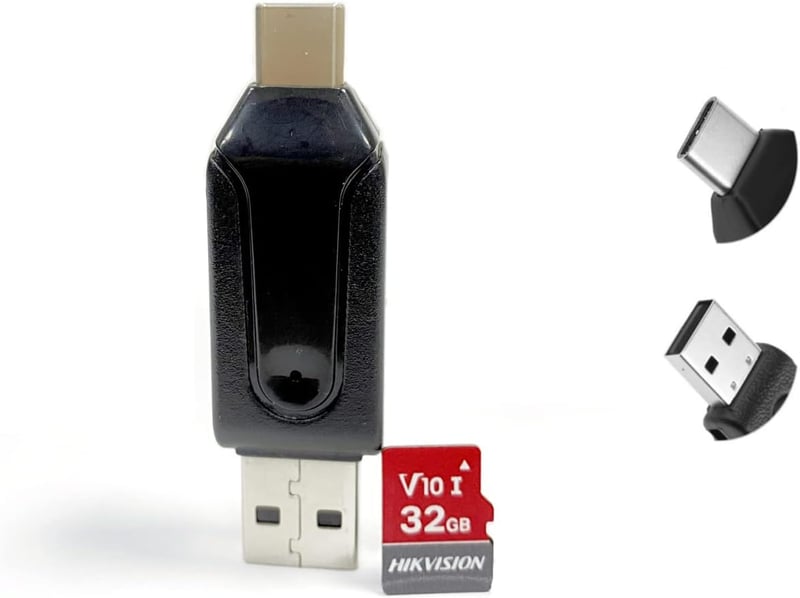 AURSINC NanoVNA USB-C és USB 3.0 OTG kártyaolvasó 32GB microSD kártyával