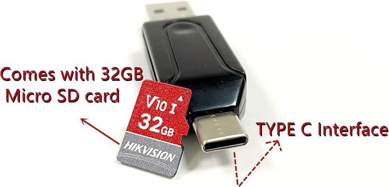AURSINC NanoVNA USB-C és USB 3.0 OTG kártyaolvasó 32GB microSD kártyával
